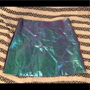 Forever 21 Metallic Mini Skirt